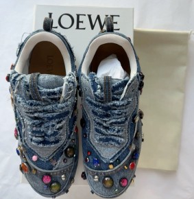 Loewe howl’s moving castle  Embellished Deconstructed Sneaker in Denim size 38 39