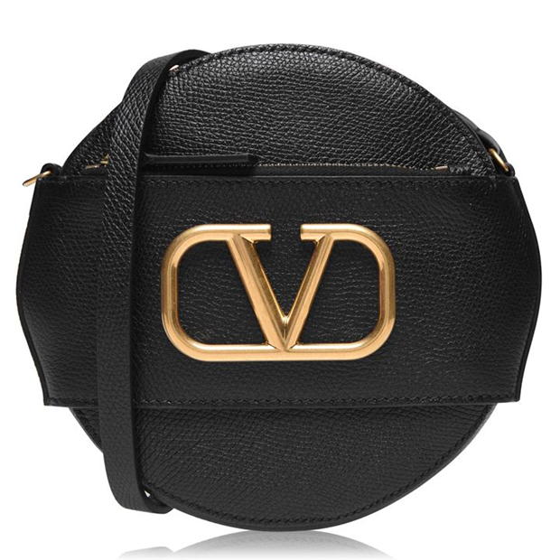 Valentino Garavani Black leather Vlogo bag