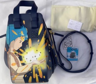 Loewe howl’s moving castle magical sky howl hammock Leather bag swarovski crystal design