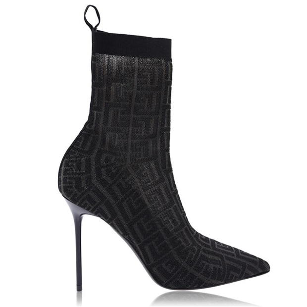 Balmain Logo Skye Sock Boots 95