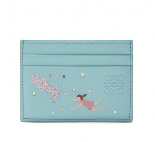 LOEWE x Suna Fujita bunny Squid plain cardholder in nappa calfskin