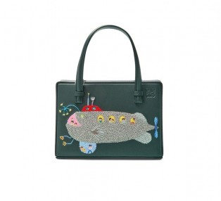 Loewe x Suna Fujita submarine postal Bag in nappa calfskin with strap